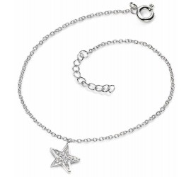 Bracelet étoile en argent 925/1000