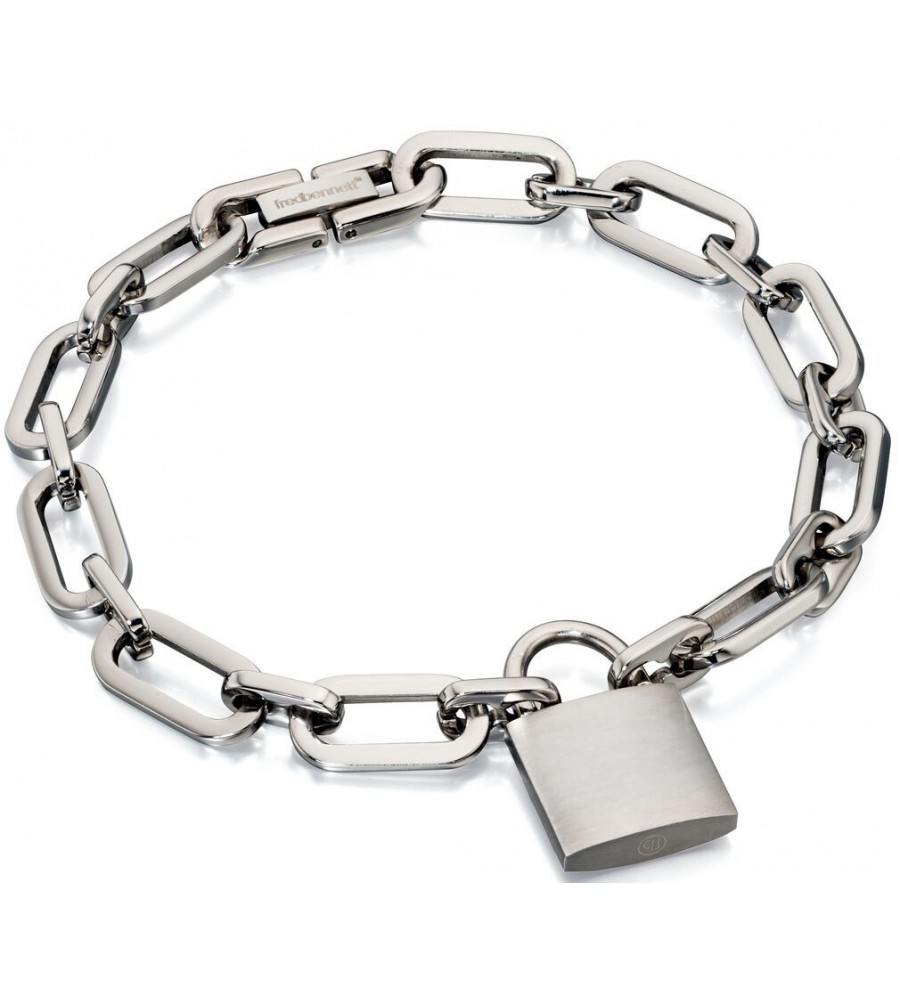 Mon-bijou - D4731 - Bracelets chic brossé et poli en acier inoxydable