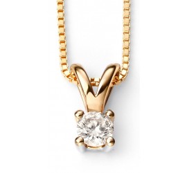 Mon-bijou - D267 - Superbe collier diamant solitaire en Or 375/1000