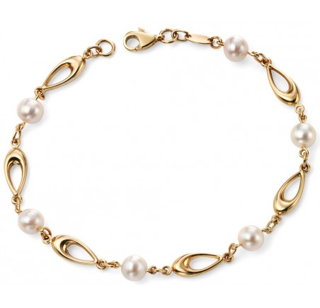 Mon-bijou - D416 - Bracelet tendance perle en Or 375/100