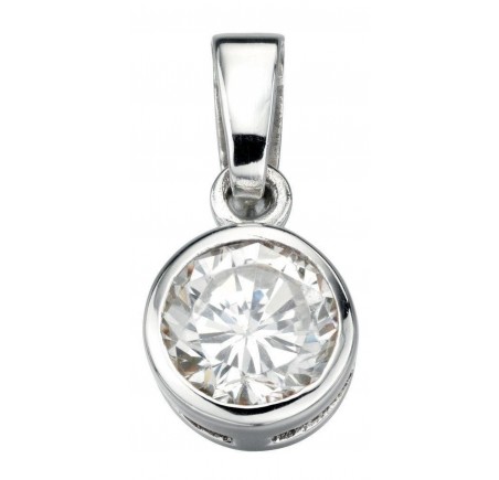 Collier chic zirconium en argent 925/1000