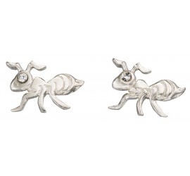 Mon-bijou - D950t - Boucle d'oreille fourmi en argent 925/1000