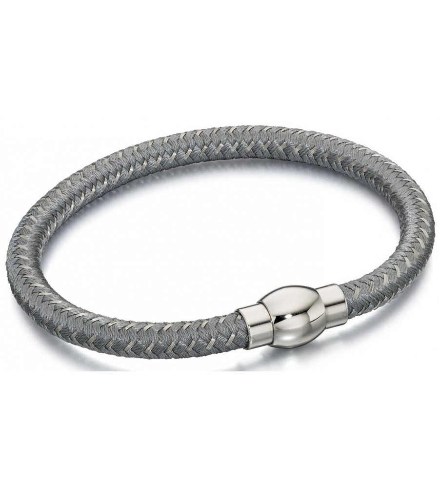 Mon-bijou - D4735c - Bracelets chic en nylon et acier inoxydable