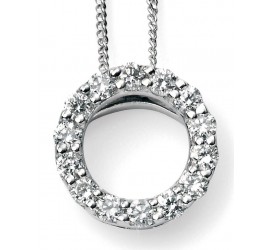 Mon-bijou - D948c - Superbe collier diamant en Or blanc 375/1000