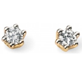 Mon-bijou - D955 - Boucle d'oreille diamant en Or 375/1000