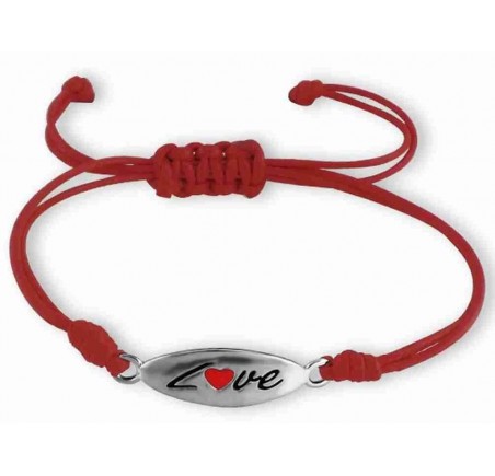 Mon-bijou - H17384 - Bracelet love ajustable en argent 925/1000