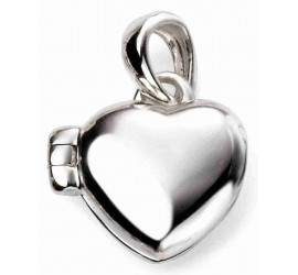 Mon-bijou - D4580 - Collier petit cœur pendentif photo en argent 925/1000