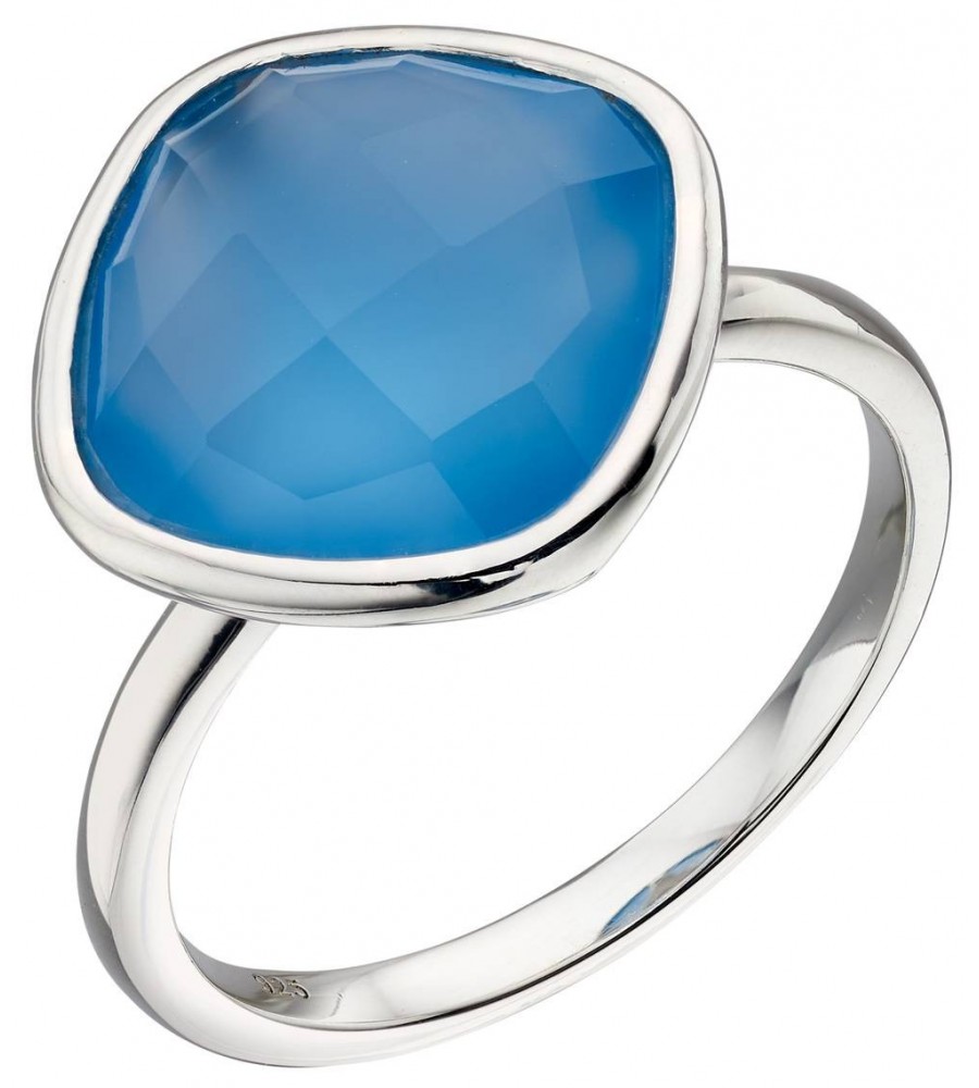 Mon-bijou - D3684 - Bague aigue marine en argent 925/1000