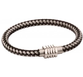 Mon-bijou - D5121 - Bracelet nylon en acier inoxydable