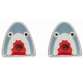 Mon-bijou - D2079r - Boucle d'oreille requin en argent 925/1000