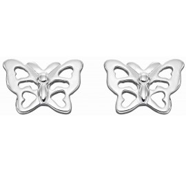 Mon-bijou - D6051 - Boucle d'oreille papillon en argent 925/1000