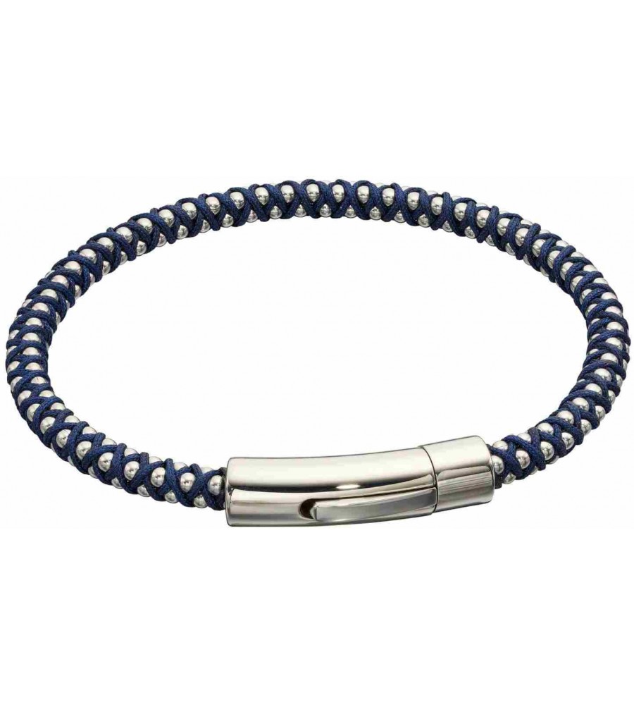 Mon-bijou - D5327 - Bracelet nylon en acier inoxydable
